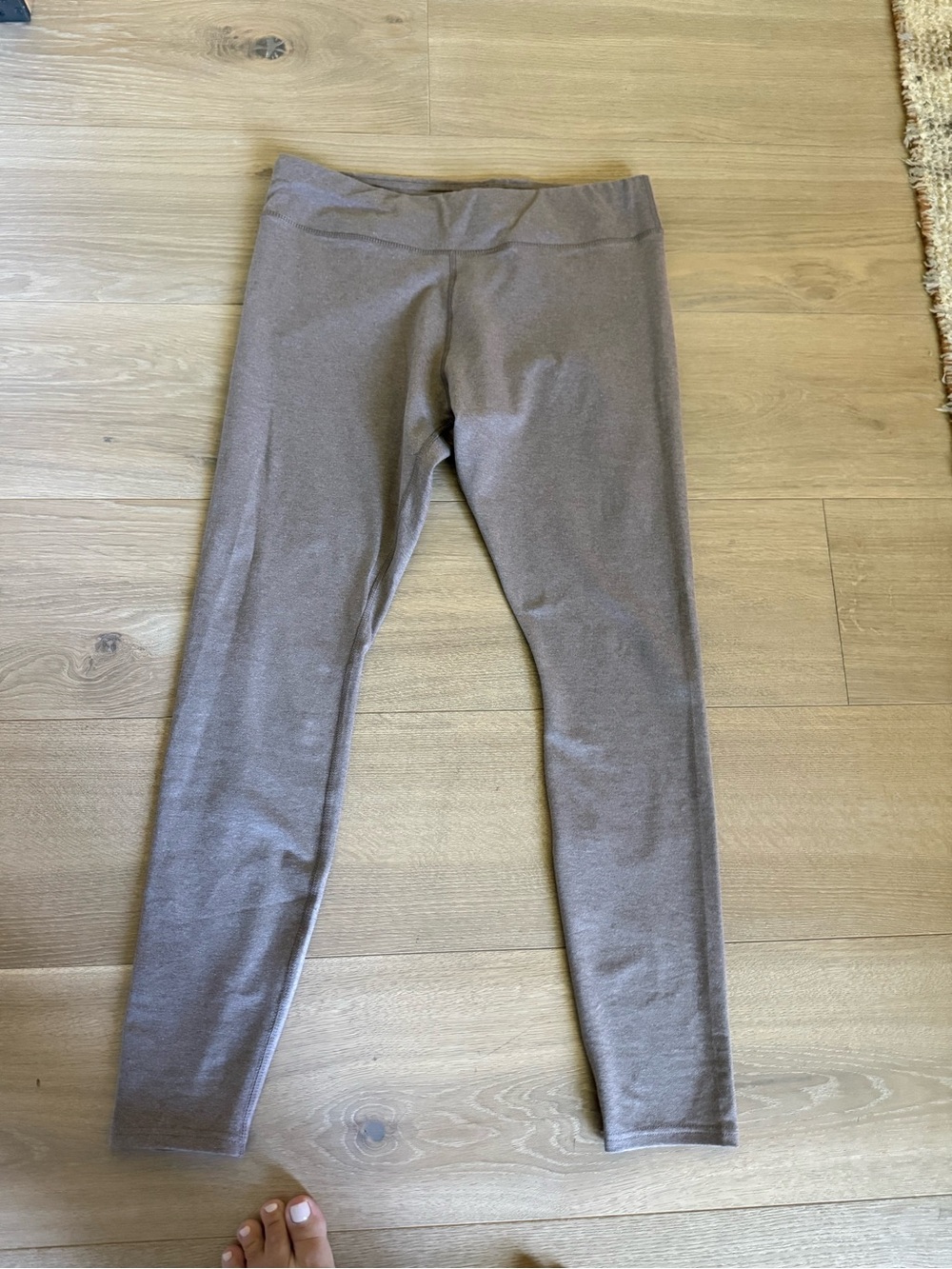 NWOT Pact Organic Cotton Heather Taupe Leggings XL